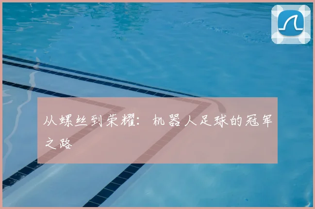 从螺丝到荣耀：机器人足球的冠军之路